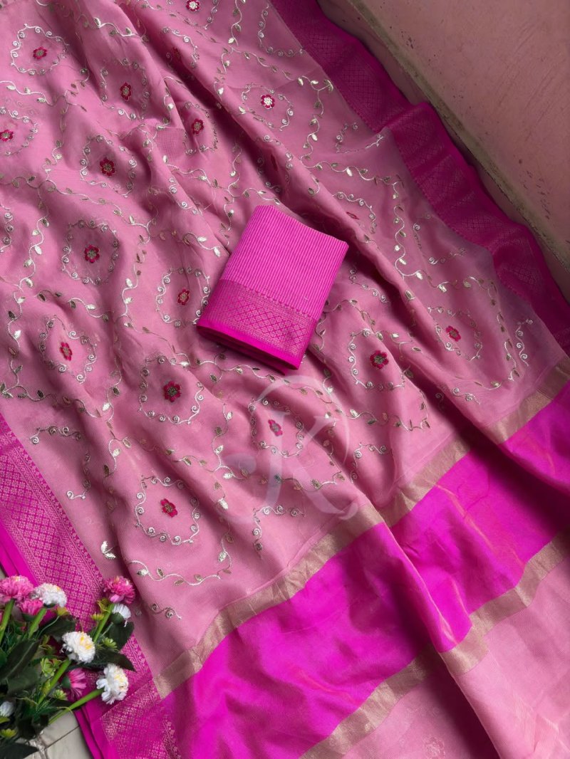 Jk 438 Soft Kota Doriya Work Saree